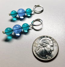 Load image into Gallery viewer, Teal &amp; Blue Andara Crystal Earrings