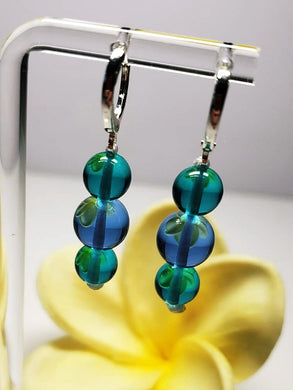 Teal & Blue Andara Crystal Earrings