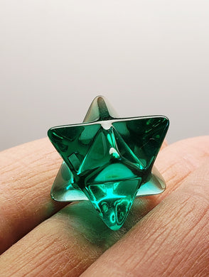 Teal Andara Crystal Merkaba 15mm