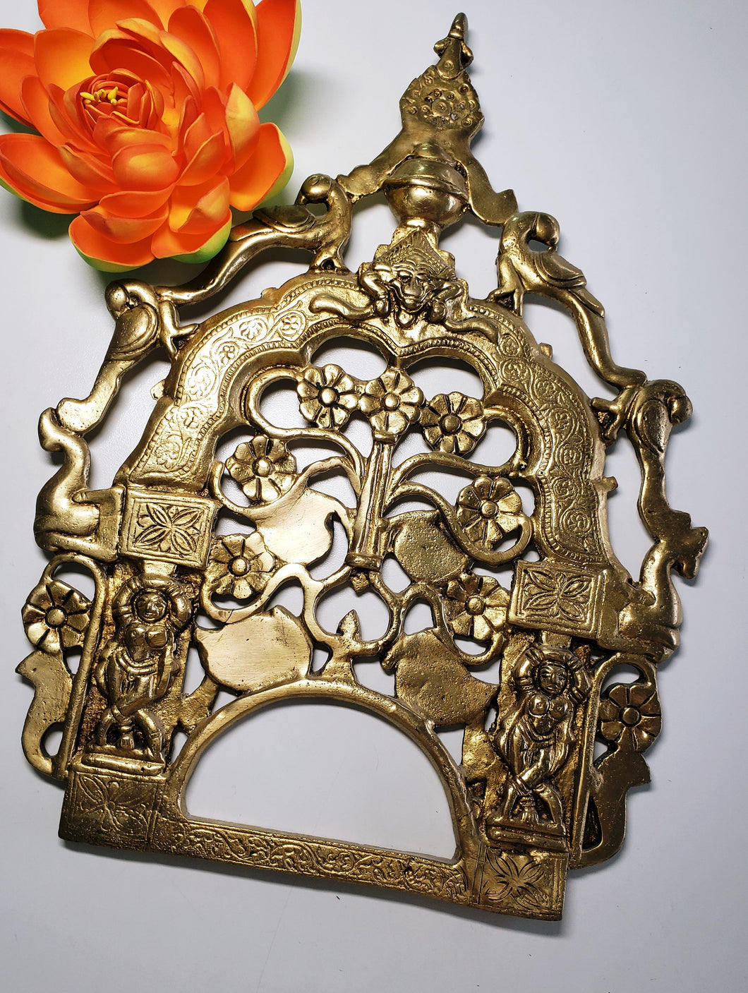 Brass Temple Frame or Prabhavali