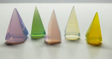 Load image into Gallery viewer, Andara Crystal Tiny Nubian Pyramid Set Angel Aura