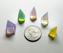 Load image into Gallery viewer, Andara Crystal Tiny Nubian Pyramid Set Angel Aura