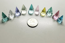 Load image into Gallery viewer, Andara Crystal Tiny Nubian Pyramid Set Pastel Colors