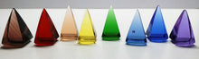 Load image into Gallery viewer, Andara Crystal Tiny Nubian Pyramid Set Chakra colors +1