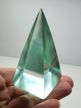 Load image into Gallery viewer, Turquoise Andara Crystal Nubian Pyramid 3in x 1.5in