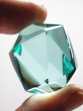 Turquoise Andara Crystal Icosahedron 34gA