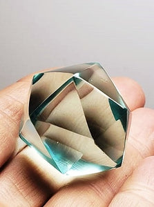 Turquoise Andara Crystal Icosahedron 34gB