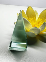 Load image into Gallery viewer, Turquoise Andara Crystal Nubian Pyramid 2.5in x 1.25in