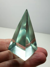 Load image into Gallery viewer, Turquoise Andara Crystal Nubian Pyramid 2.5in x 1.25in