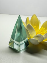 Load image into Gallery viewer, Turquoise Andara Crystal Nubian Pyramid 2.5in x 1.25in