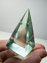 Load image into Gallery viewer, Turquoise Andara Crystal Nubian Pyramid 2.5in x 1.25in