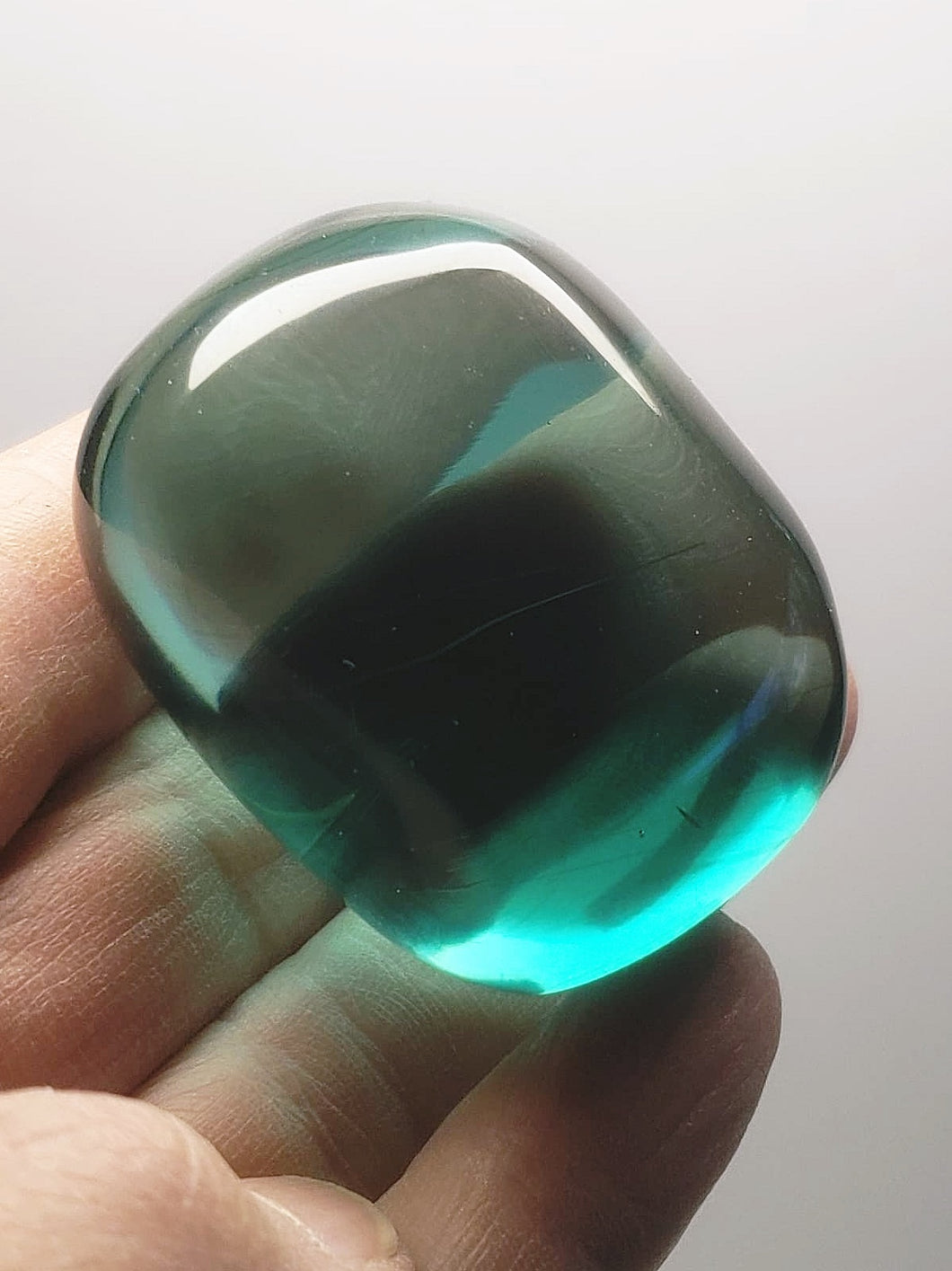 Turquoise (deep) Andara Crystal Hand Piece 72g