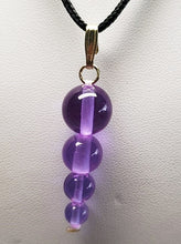 Load image into Gallery viewer, Violet Flame Andara Crystal Pendant (1x12mm,1x10mm,1x8mm &amp; 1x6mm)