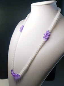 Violet Flame Andara Crystal Necklace 24inch