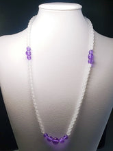 Load image into Gallery viewer, Violet Flame Andara Crystal Necklace 24inch