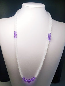 Violet Flame Andara Crystal Necklace 25.75inch