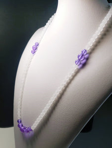 Violet Flame Andara Crystal Necklace 25.75inch