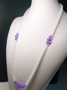 Violet Flame Andara Crystal Necklace 27.5inch