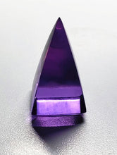 Load image into Gallery viewer, Violet (color change) Andara Crystal Nubian Pyramid 1.5n x .75in