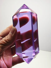 Load image into Gallery viewer, Violet (color change) Double Terminated Polished Andara Crystal Wand 348g*