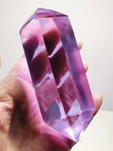 Load image into Gallery viewer, Violet (color change) Double Terminated Polished Andara Crystal Wand 348g*