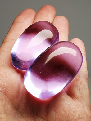 Violet - Light (color change) Andara Crystal Hand Piece  PAIR 76g