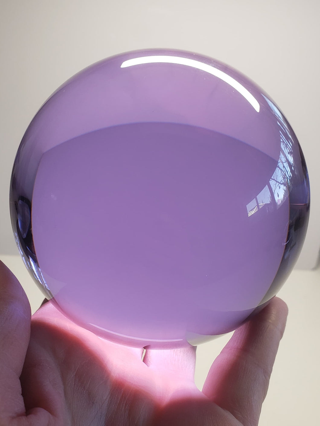 Violet Andara Crystal Sphere 3.75 inch