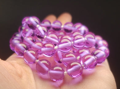 Violet (color change) Andara Crystal Necklace 10mm 26inch