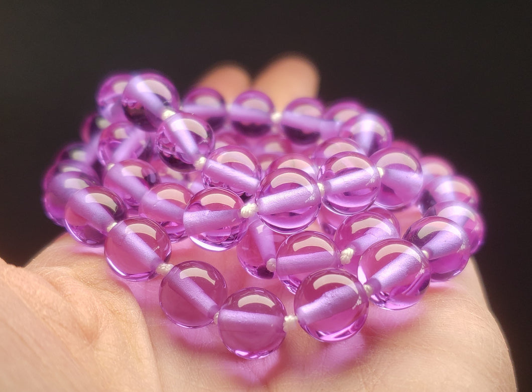 Violet (color change) Andara Crystal Necklace 10mm 26inch