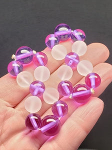 Violet Flame Andara Crystal Healing Tool PAIR