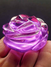 Load image into Gallery viewer, Violet (color change) Andara Crystal Rose