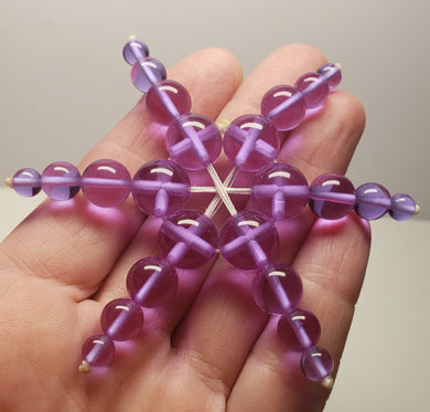 Violet Flame Andara Crystal Healing Tool  - starfish