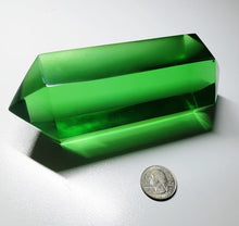 Load image into Gallery viewer, Green Double Terminated Polished Andara Crystal Wand