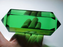Load image into Gallery viewer, Green Double Terminated Polished Andara Crystal Wand