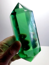 Load image into Gallery viewer, Green Double Terminated Polished Andara Crystal Wand