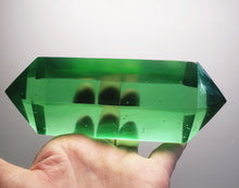 Load image into Gallery viewer, Green Double Terminated Polished Andara Crystal Wand