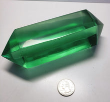 Load image into Gallery viewer, Green Double Terminated Polished Andara Crystal Wand