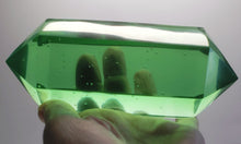 Load image into Gallery viewer, Green Double Terminated Polished Andara Crystal Wand