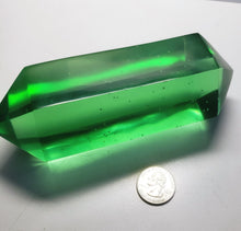 Load image into Gallery viewer, Green Double Terminated Polished Andara Crystal Wand