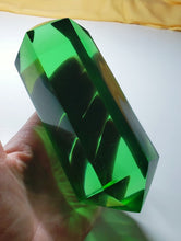 Load image into Gallery viewer, Green Double Terminated Polished Andara Crystal Wand