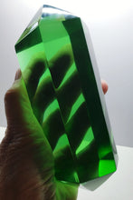 Load image into Gallery viewer, Green Double Terminated Polished Andara Crystal Wand