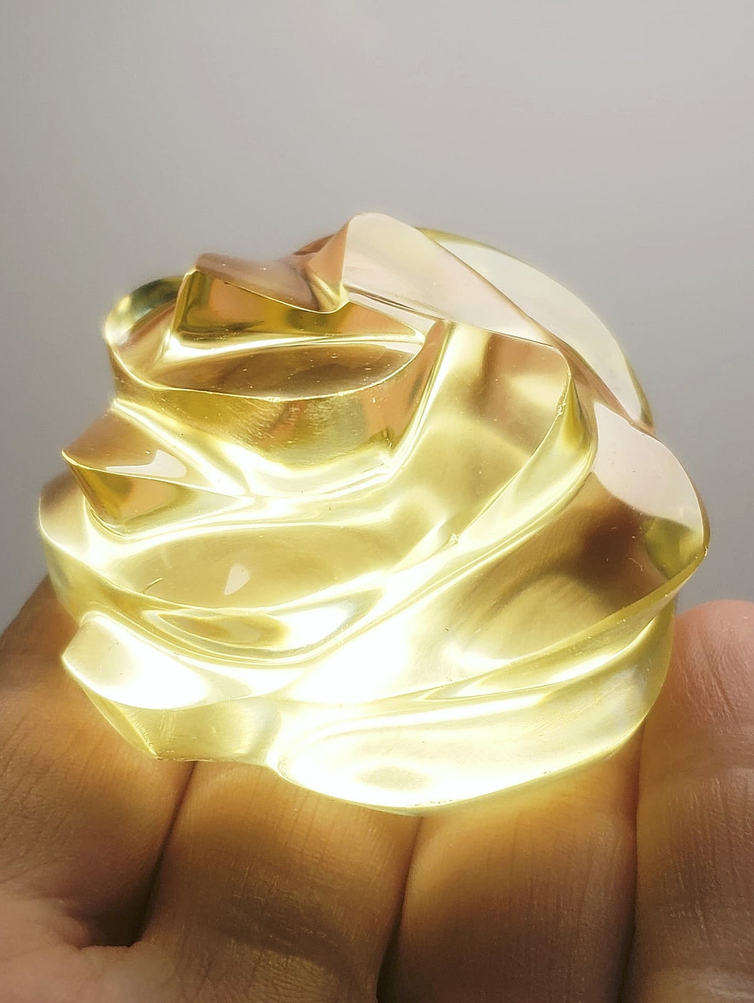 Yellow Andara Crystal Rose