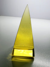 Load image into Gallery viewer, Yellow (Golden) Andara Crystal Nubian Pyramid 3in x 1.5in