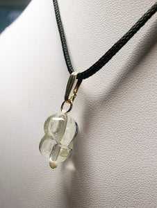 Kunzite Therapeutic Pendant Yellow 18.1ct