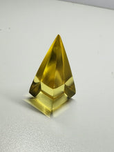 Load image into Gallery viewer, Yellow (Golden) Andara Crystal Nubian Pyramid 1.5in x .75in
