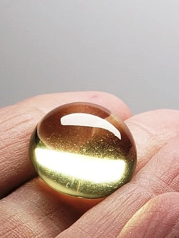 Yellow Andara Crystal Cabochon 20mm