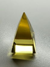 Load image into Gallery viewer, Yellow (Golden) Andara Crystal Nubian Pyramid 1.5in x .75in