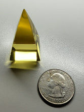 Load image into Gallery viewer, Yellow (Golden) Andara Crystal Nubian Pyramid 1.5in x .75in