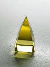 Load image into Gallery viewer, Yellow (Golden) Andara Crystal Nubian Pyramid 1.5in x .75in
