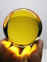 Load image into Gallery viewer, Yellow Andara Crystal Sphere 2.25inch